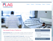 Tablet Screenshot of flagtherapeutics.com